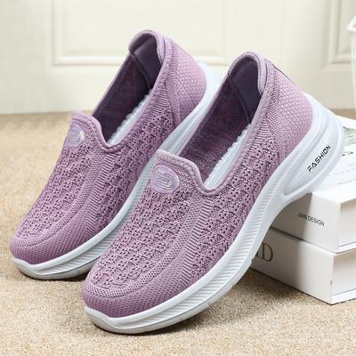 2024 Spring New Women's Shoes Lightweight One Step Old Beijing Cloth Shoes Soft Sole Anti Slip Breathable Women's Shoes