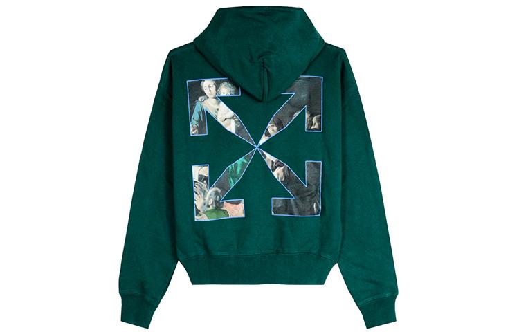 OFF WHITE Oversize Fit Caravaggio Painting Hoodie OMBB037E20FLE0035710