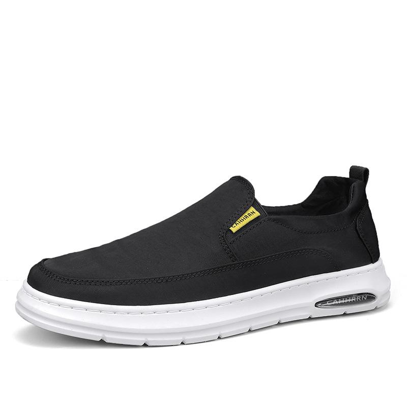 

Casual shoes summer new men s ice silk cloth breathable one-pedal board shoes flat commute to work sports men s shoes 39