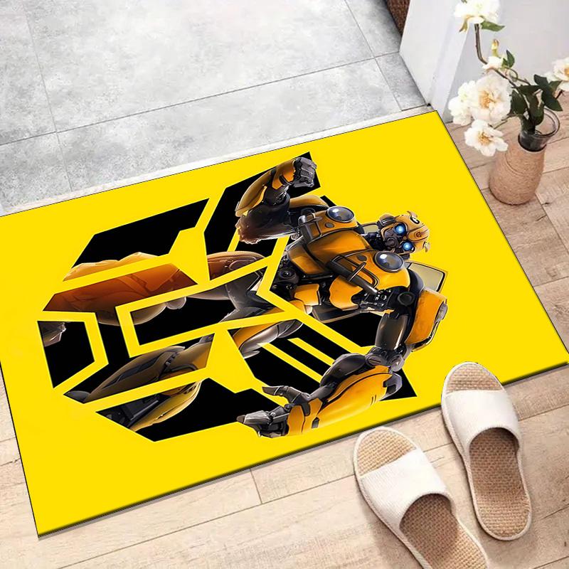 1pc Bumblebee5 Design Printed Area Rug Carpet for Bedroom Living Room Home Decor Rugs Mat Non Slip Mat Rug for Bedside