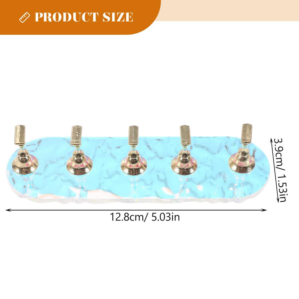 1Set Nail Tips Display Stand Aesthetic Functional Widely Used for Nail Art Practice and Decoration Press on Nails Stand