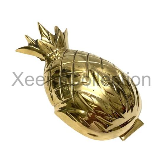 Żeglarski antyczny mosiądz błyszczący ananas kołatka do drzwi, mosiężna kołatka do drzwi do domu, wystrój domu, wystrój biura, prezent świąteczny