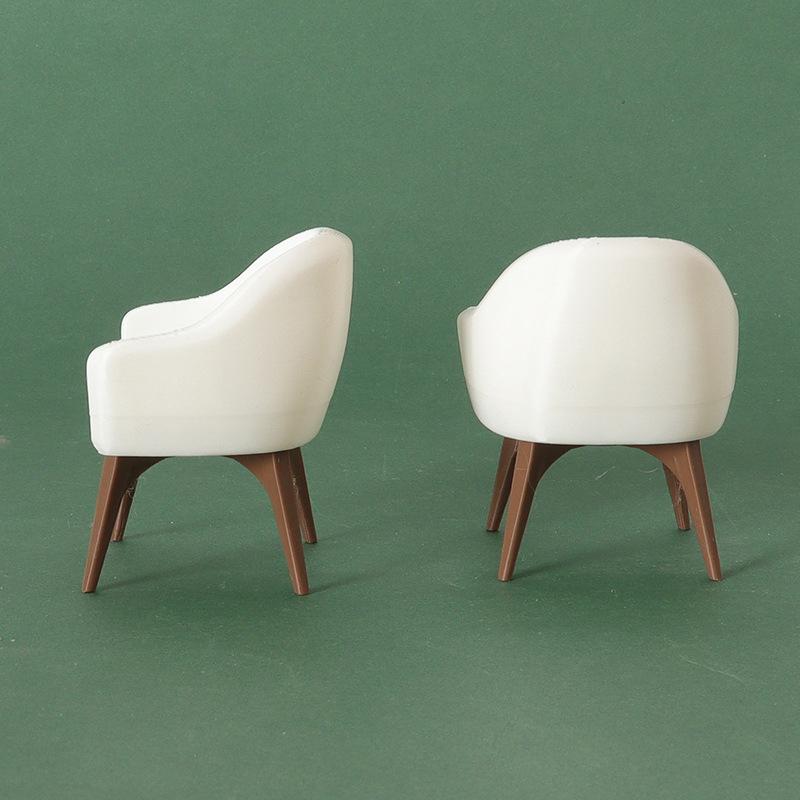 1/12 Dollhouse Mini Armchair Model Dollhouse Living Room Furniture Decoration Dolls House Micro Scene Construction Props