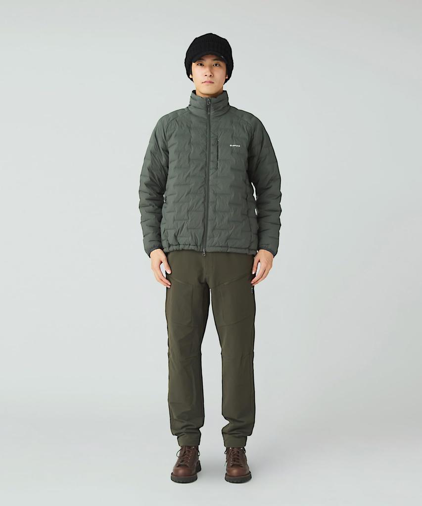 Snow Peak Stretch Double Weave Insulation Jacket Outer Jacket with Padded and Size M SPF-JK-25AU905, Insulation, Men's Women's, Gray,