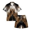 Men's Casual Lightweight Breathable Short-Sleeve Shirt And Shorts Set