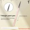 1 Buc Pensulă Triangulară pentru Pictură Pensulă Artă Unghii Linii Franceze Dungi Grilă Floare Fluture Triunghi Stilou pentru Pictură Instrumente Manichiură