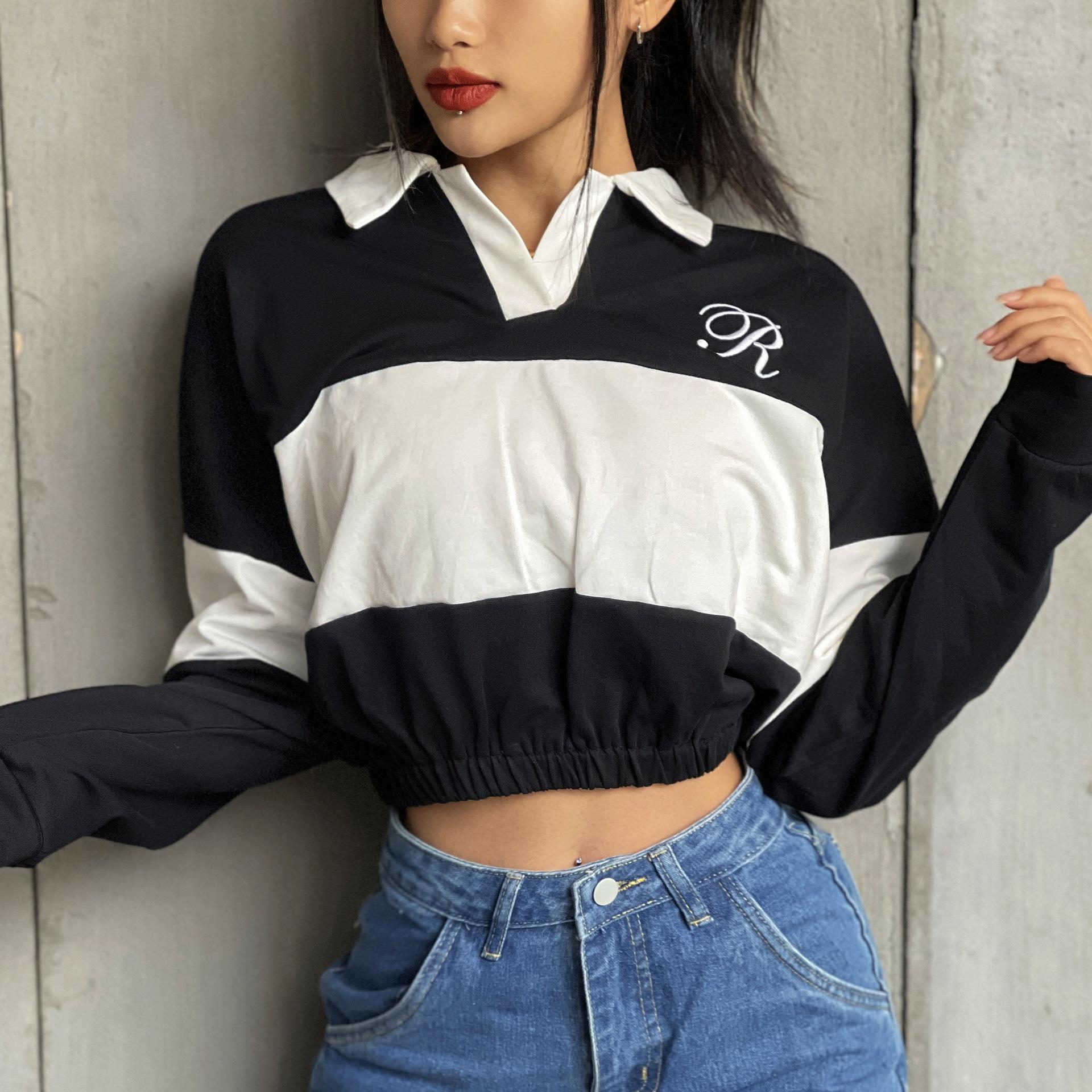 

Женская толстовка для йоги с длинным рукавом из чистого хлопка - Свободная, Повседневная, Защита от солнца, Модная фитнес-одежда для танцев Large