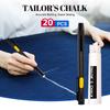 2 Pens+20 Premium Refills Chalk Pencil Patchwork Disappearing Fabric Marker Pens For Diy Craft Sewing Marking Chalk Sewing