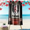 Fulham FC Druck Strandtuch, Großes Weiches Schnelltrocknendes Handtuch für Strand Camping Schwimmen