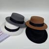 French Retro Flat Hat Women's Winter Fashion Versatile Face Small Top Hat Outdoor Warm Woolen Sun Hat Tide