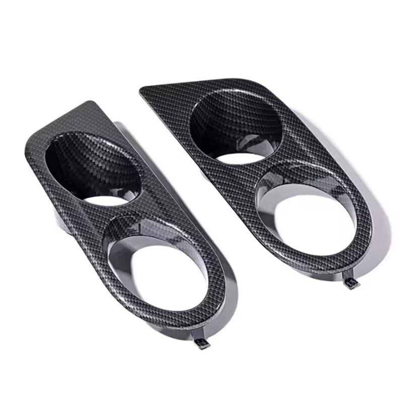 

A51K-2PCS Car Front Bumper Grill Fog Light Cover Grille Trim Honeycomb Mesh For BMW E46 M3 2001 2002 2003 2004 2005 2006 Carbon Fiber