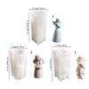 F3KD Silicone Angel Shaped Mold for Creating Epoxy Resin Handmade Wedding Decoration Mould Handmade Tool