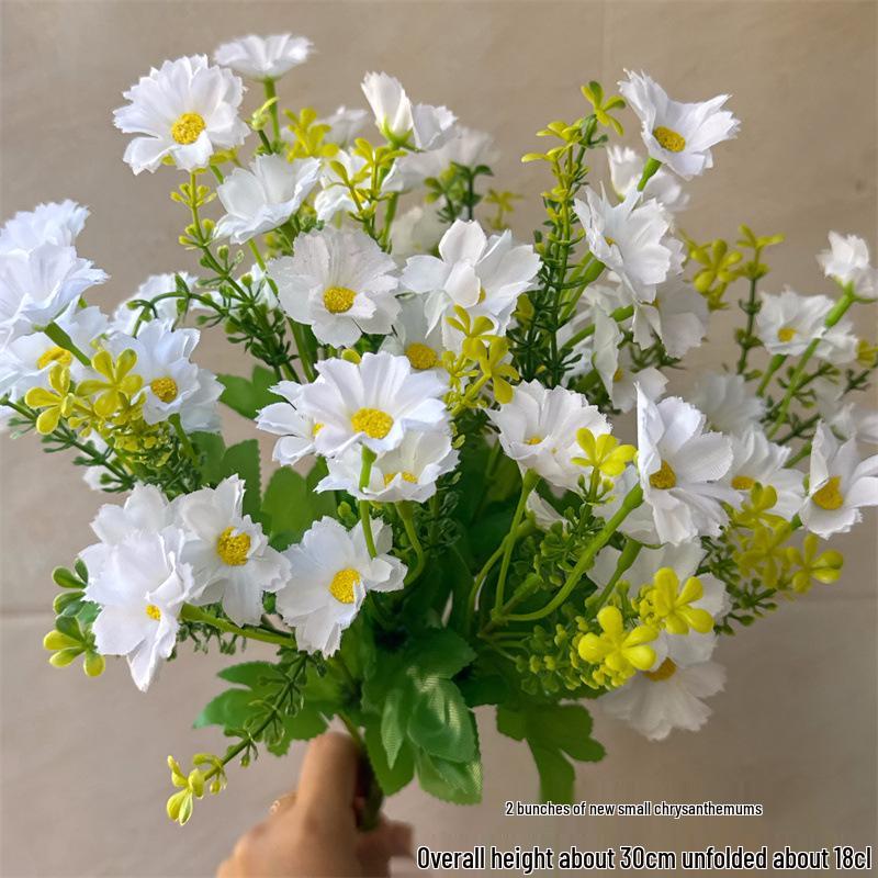 

Ромашки на одном стебле: Искусственные шелковые цветы Дендробиум для декора помещений/улицы и композиций