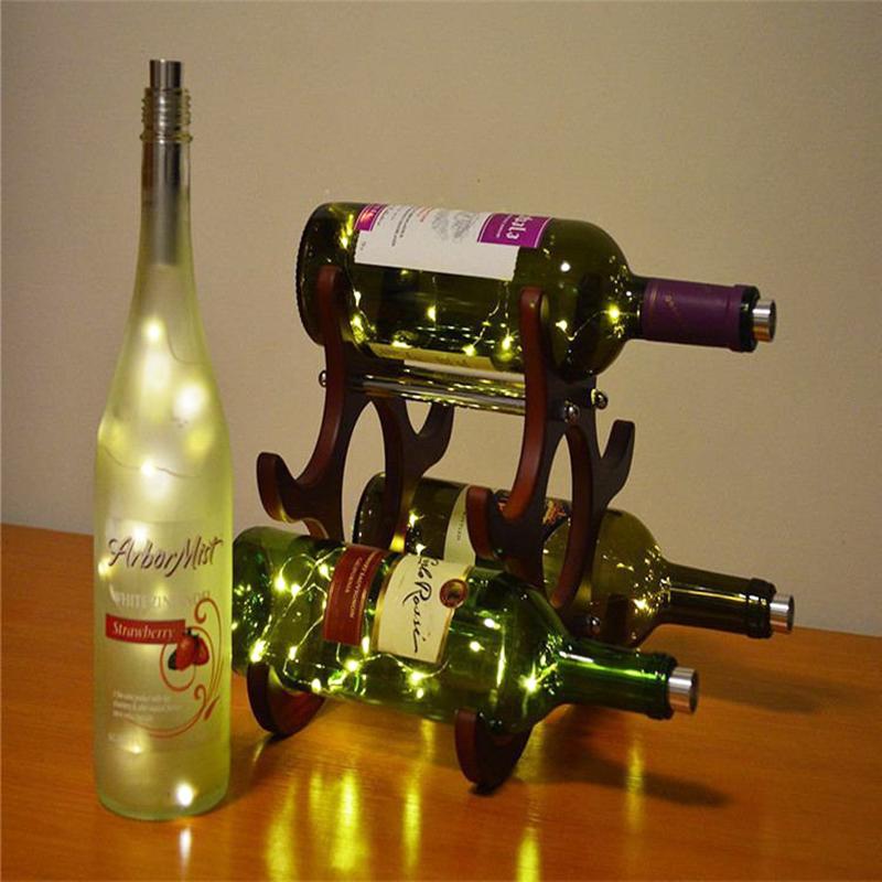 Wine Bottle Lights Cork Shape Starry Warm White LED String Lights