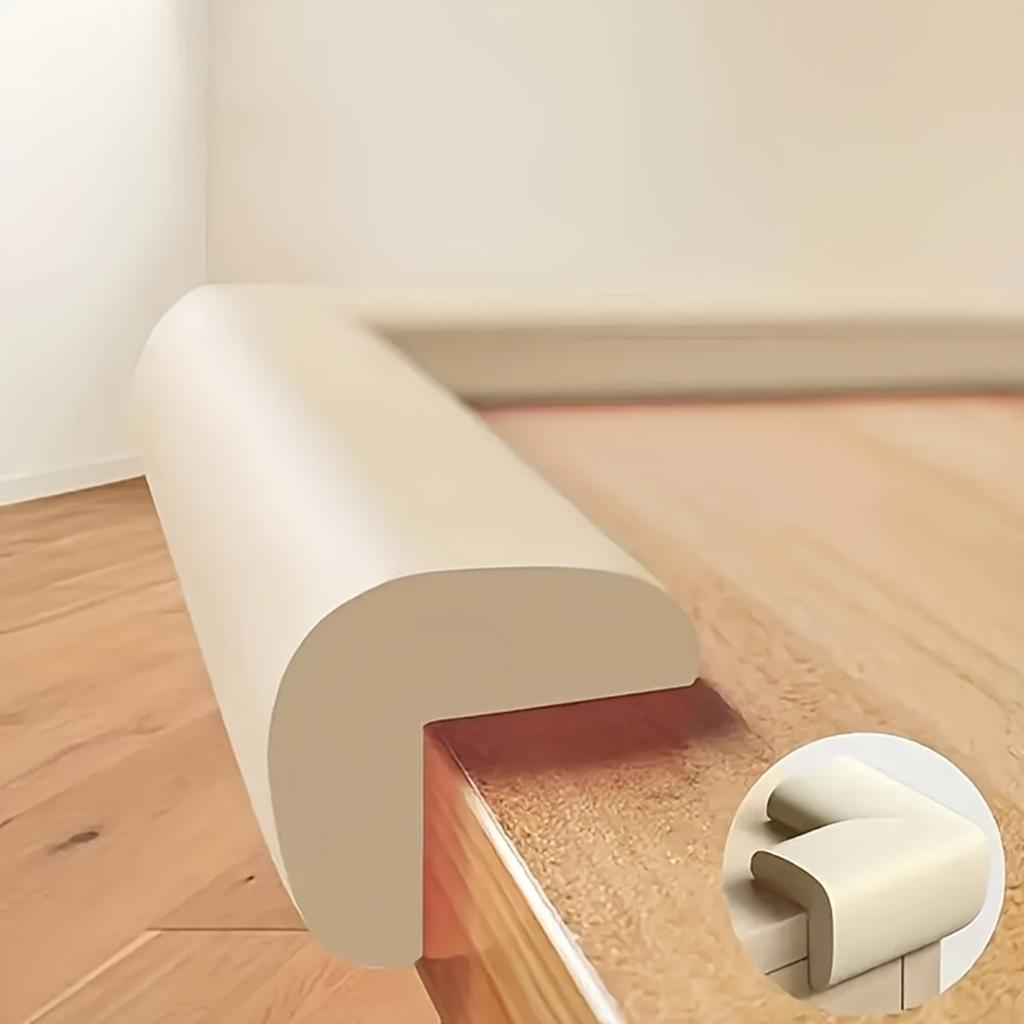 L-Shape Baby Corner Protectors, Thick Soft Foam Guard, Self-Adhesive