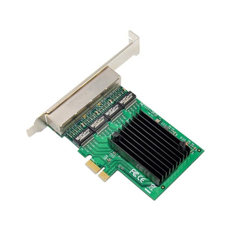For  82576 4 Ports PCI-E 1 Gigabit  Card PCI for Press Thernet Apter 1000Mbps Support for  98se