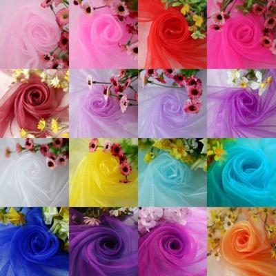 Sheer Fabric Wedding Decoration Chair Sashes Staircase Chair Back Gauze Tulle Roll Wedding Backdrop