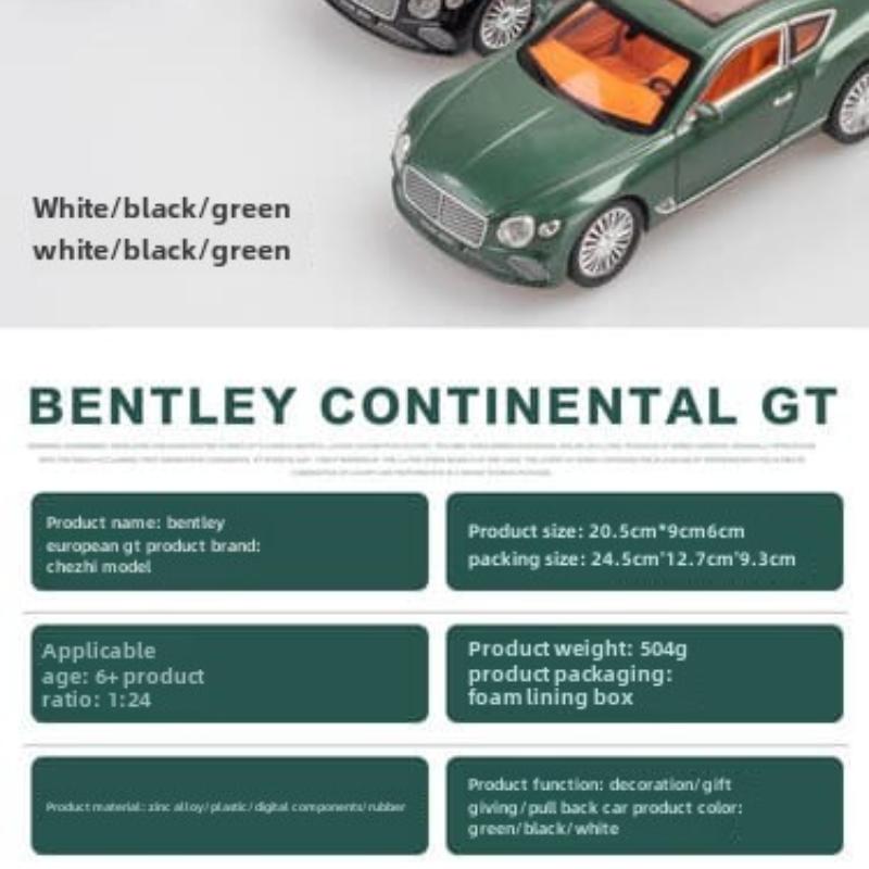 New 1:24 Simulation Car Model Car Alloy Die-casting Children's Toy Car Collection Pull Back Toy Car Suitable for Boys Gift with Sound and Light