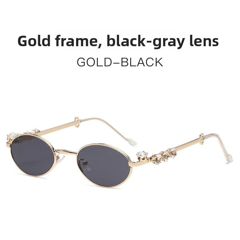 Metal Sunglasses With Pearl Embellishments For Fashionable Sun Protection
