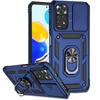 Armor Funda For Xiaomi Redmi Note 11 11S 4G Case Slide Lens Protector Phone Case For Redmi Note11 Note 11E Pro Ring Stand Cover