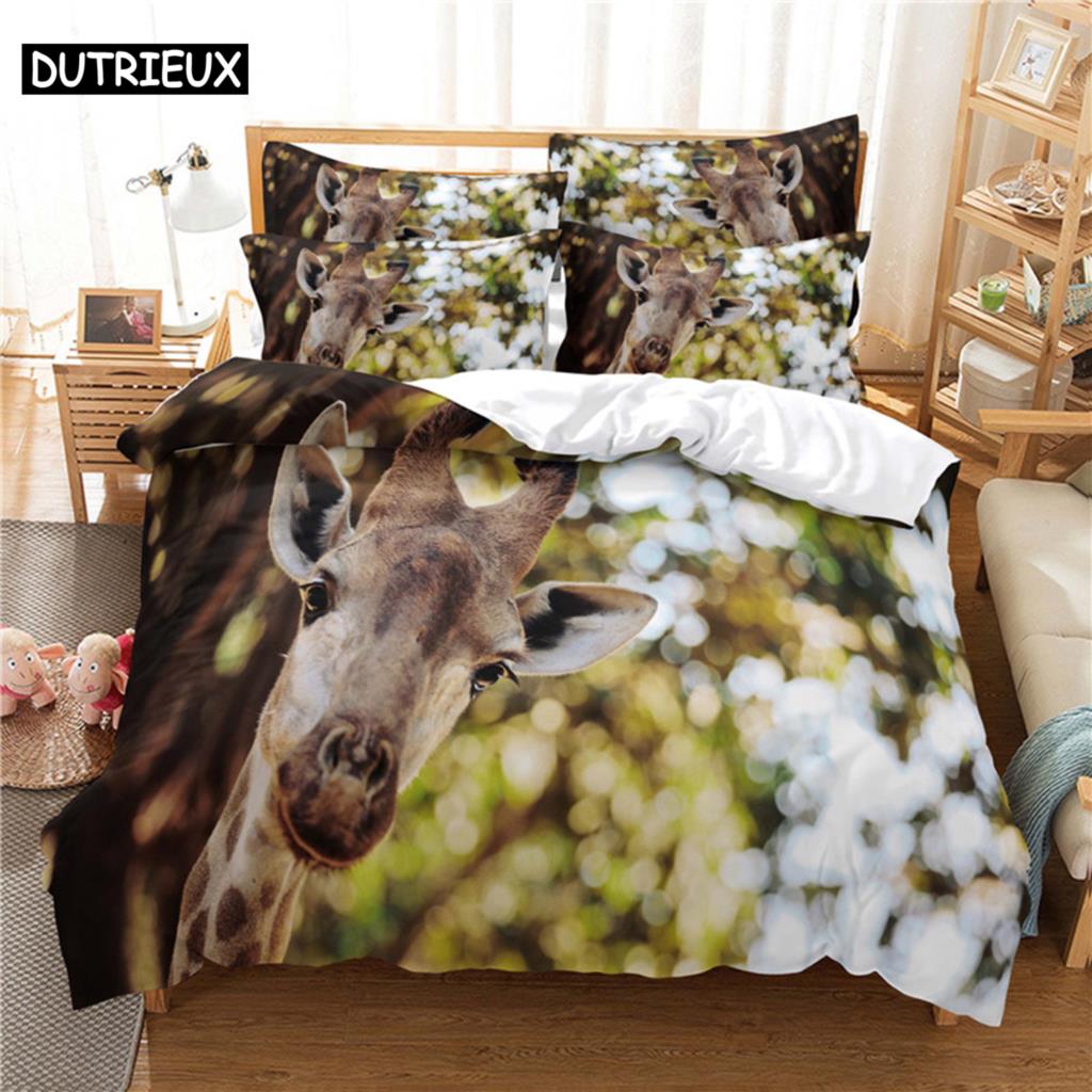 3D Bed set Beautiful Beach Bedding Bed Sets Modern Quilt Cover+pillowcases Winter California King Bedding Sets Jogo De Cama Bed