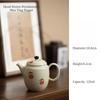 Hand Drawn Beautiful Peach Flowers Teapot Tea Maker Tea Kettle Tea Ceremony Lady Tea Set Kungfu Tea Set Single Pot Tea Brewing