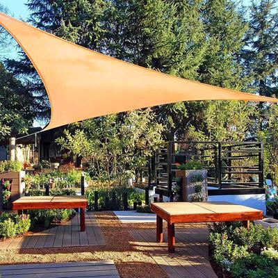 Shade Sail Triangular Canopy Silver Coated Awning Sun Protection Landscape Canopy 3 Meters