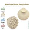 Korean Style Silicone Scalp Massager Soft Rubber Shampoo Brush
