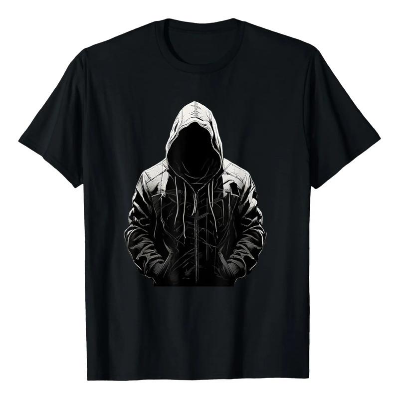 Camiseta Negra Con Estampado De Rapero Hip Hop, Ropa De Call S