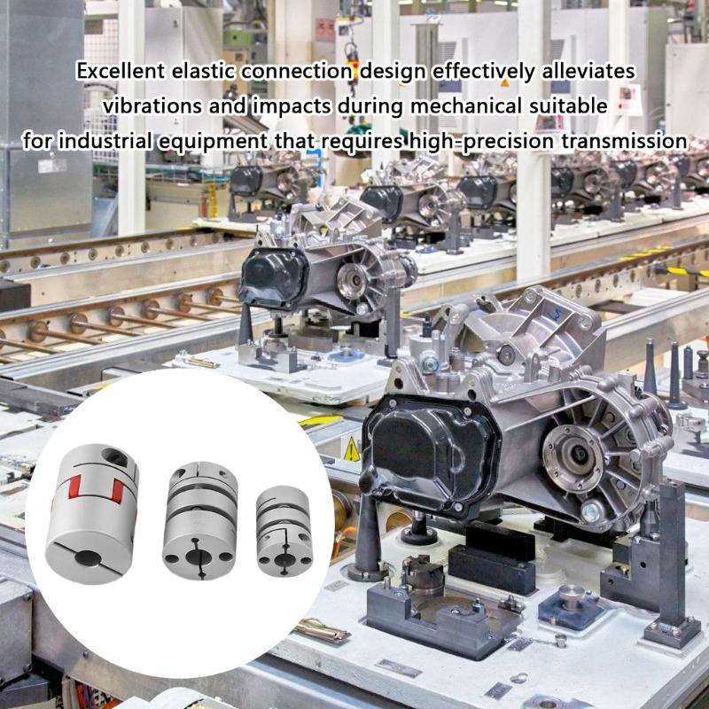 Aluminium Flexible Coupling Stepper Motor Shaft Coupler Flexible Shaft Couplers for Torques Stability In Marine