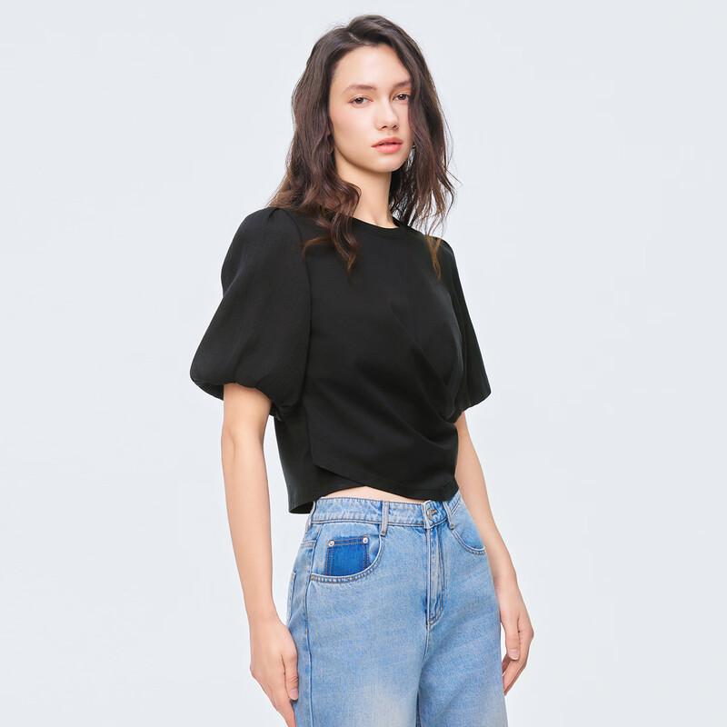 Women's French Relaxed Lantern Sleeve T-Shirt