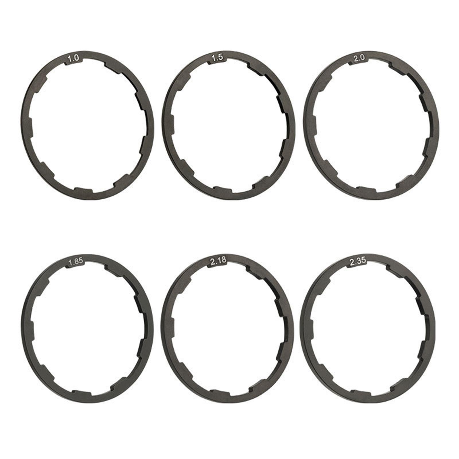 

6Pcs Bike Bottom Bracket Washer Aluminium Alloy Flywheel Hub Spacer Bike Low Spacer Washer Bottom Bracket Gasket