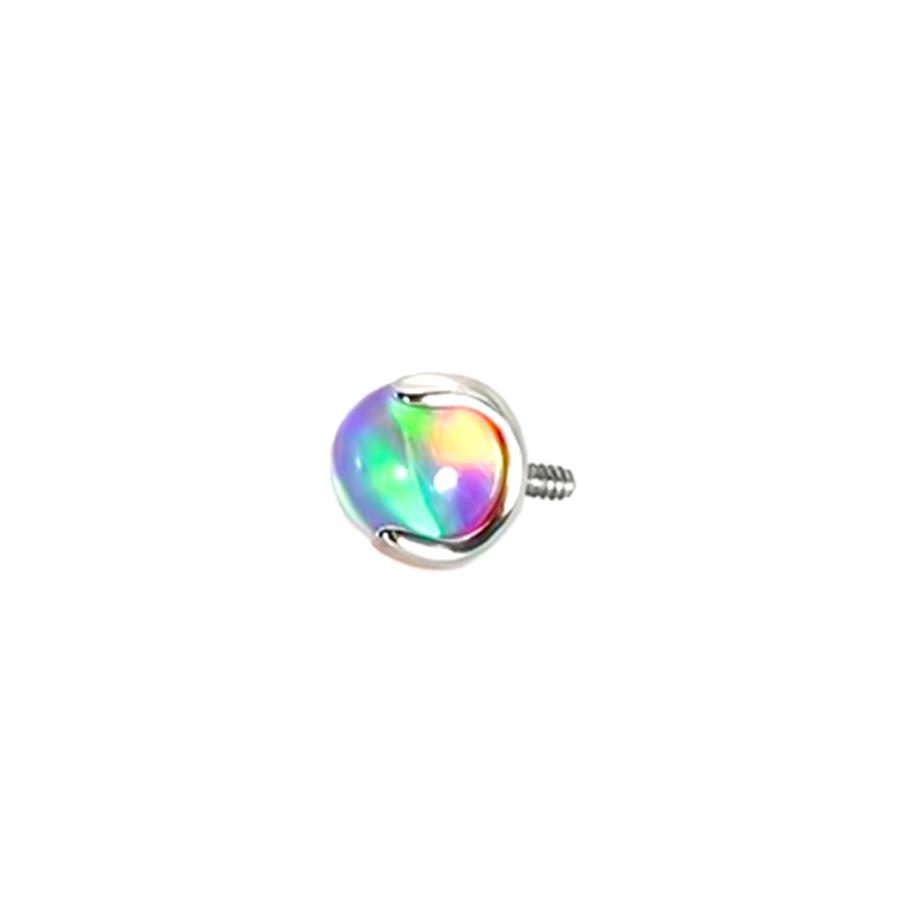 G23 Titanium Aurora Jelly Opal Stud for Ear, Lip, Tongue, and Cartilage Piercings
