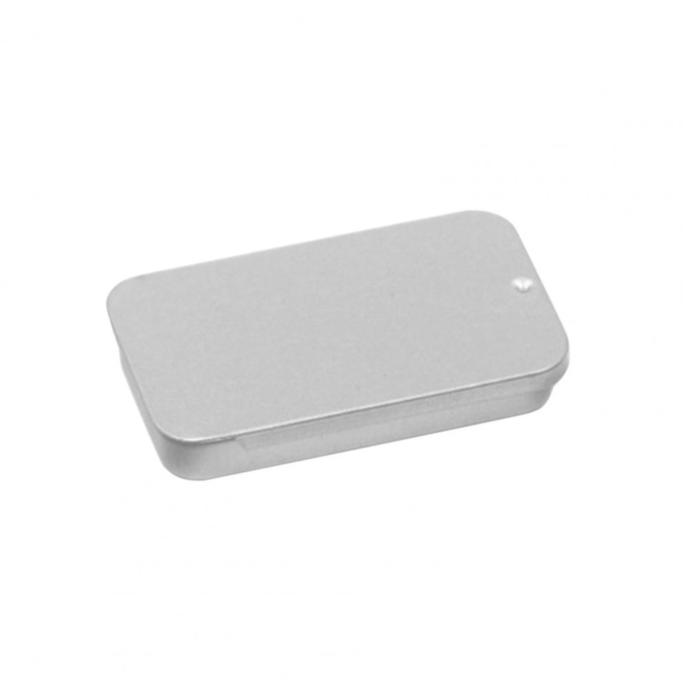 2 Stück Metall Rechteckig Leer Mini Blechdose Rostfrei Aufbewahrungsorganizer Mini Blechdose Weißblech Push Bonbon Pillendosen mit Schiebedeckel