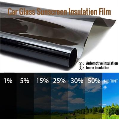 300cmx50cm Black Car Window Foils Film Roll Car Auto Home Window Glass Summer Solar UV Protector Sticker Films