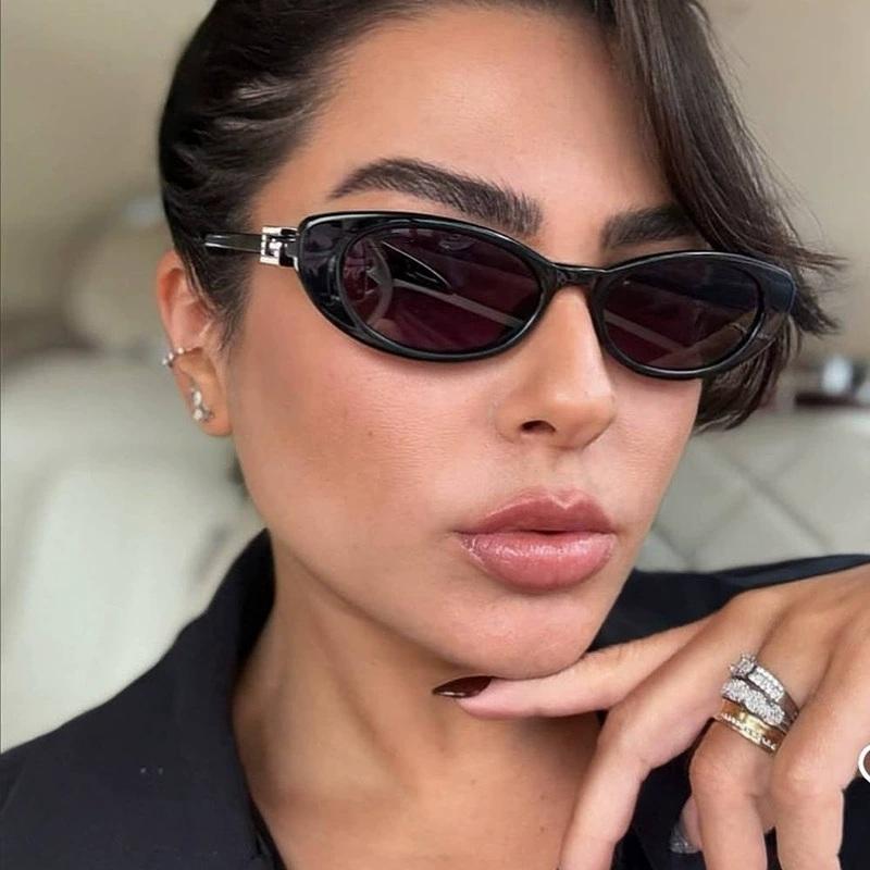 2025 New in Sunglasses for Women Cat eye Brand Sun Glasses Vintage Oval Eyewear Brand Designer Oculos UV400