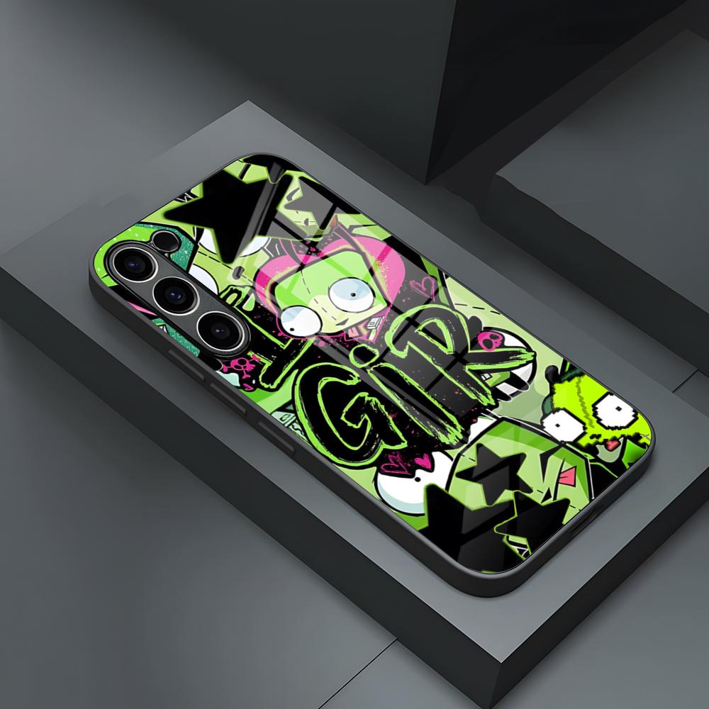 Invader Zim Phone Case For S23 Samsung S26 S24 S25 Ultra S22 S20 Fe S21 Plus A54 A34 A53 A16 Glass Cover