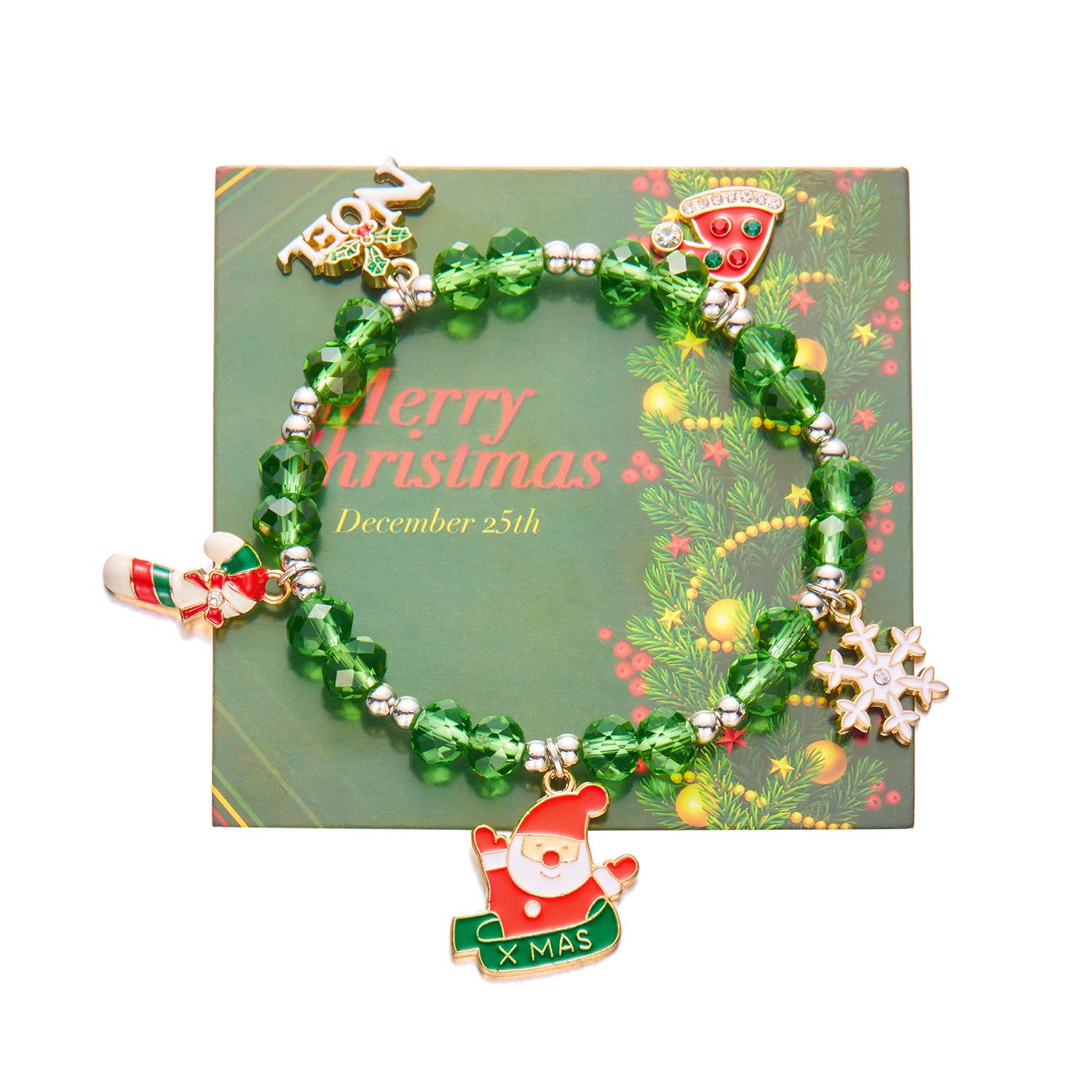 

Christmas Bell Crystal Bracelet Stylish New Christma Bracelets Ladies New Year Party Elegant Charm Jewelry