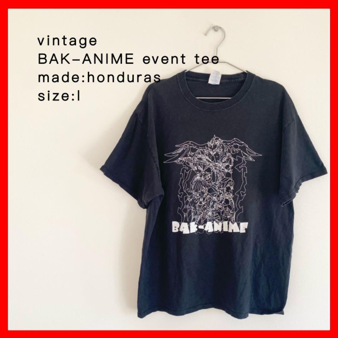 

[USED] Vintage Rare BAK-ANIME Event T-shirt Size L