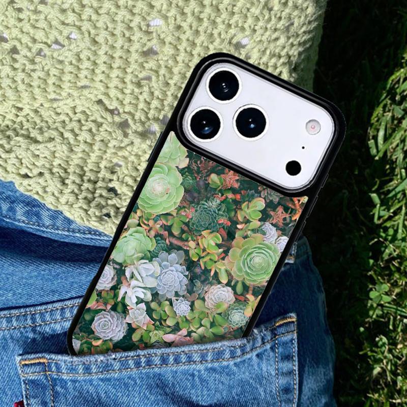 Cactus Plants Succulents Phone Case Cover for IPhone 11 12 13 14 15 16e 17 Pro Max Coque for IPhone 17 Air
