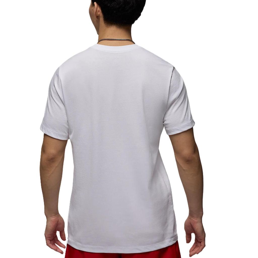 Jordan Soft Comfortable Stylish Versatile Solid Color Short Sleeve T-Shirt Men Tops White HQ0390-100