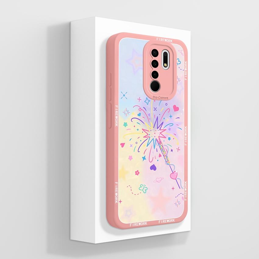 For Xiaomi Poco M2 M3 M4 M6 M7 Pro M5 M5S Mysterious Whale Phone Cases Camera Protection Liquid Silicone Anti Fall Protection Covers For Xiaomi Casing