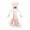Yousheng Cotton Rope Dog Chew Toy Handmade Cartoon Big Eyes Squeaky Pet Toy Bite Resistant Small Dogs Teething Interactive Toy Pet