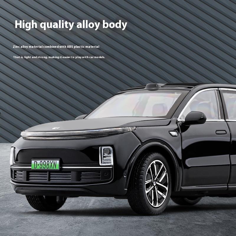 1:32 LEADING IDEAL L9 New Energy Flagship SUV Alloy Metal Car Model Sound & Light Desktop Collection Hobby Decoration Gifts Boys