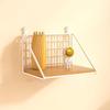 1pc Metal Storage Rack, Floating Shelves Wall Mounted, Hanging Storage Shelf for Bathroom, Living Room, Bedroom, Wall Decor Aesthetic Room Decor