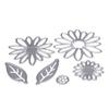 6Pcs/set Daisy Flower Metal Cutting Dies Embossing Stencils for DIY Scrapbooking Photo Album Decorative Paper Cards Making Tool