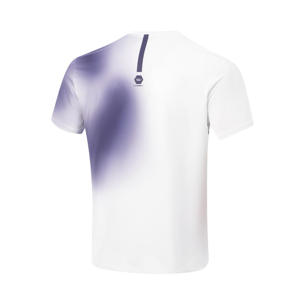 Li-Ning Fitness Series Versatile Fashion Casual Quick-Dry Cool Round Neck Short Sleeve T-Shirt Men Tops Blue ATSV695-3