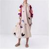 2024 New Autumn/Winter Loose Printed Casual Lantern Sleeve Dress for Women