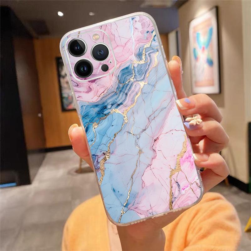

Phone Case For iphone 17ProMax Air 16 15 14 13 Pro Max 15 16 Pro 15Plus Blue Greem Marble iphone 13