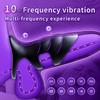 New Designed Vibrating Cock Ring Penis Sleeve Vibrator 10 Vibrations Penis Extender Adult Sex Toys for Men Testicles G Spot Stim Delayed Ejaculation